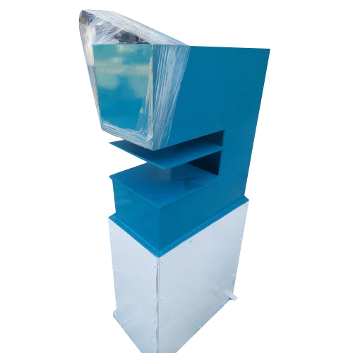 Blue & White Hydraulic Slipper Making Machine