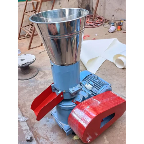 Red & Blue Semi Automatic Cattle Feed Pellet Machine