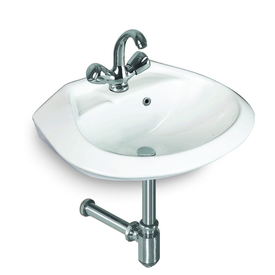 White Wash Basin - Installation Type: Wall Mounted