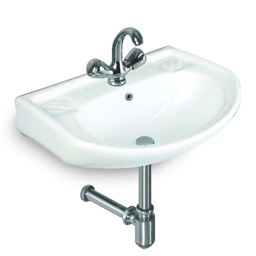 White Wash Basin - Installation Type: Wall Mounted