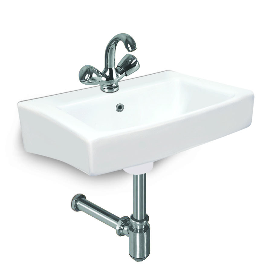 White Wash Basin - Installation Type: Wall Mounted