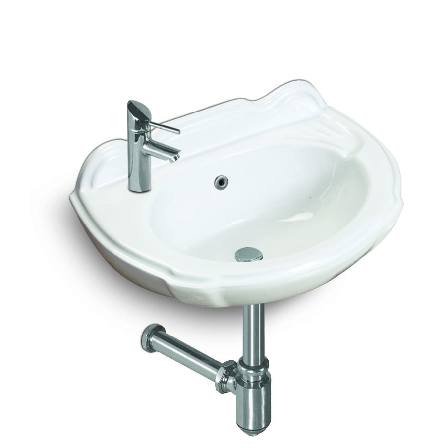White Wash Basin - Installation Type: Wall Mounted