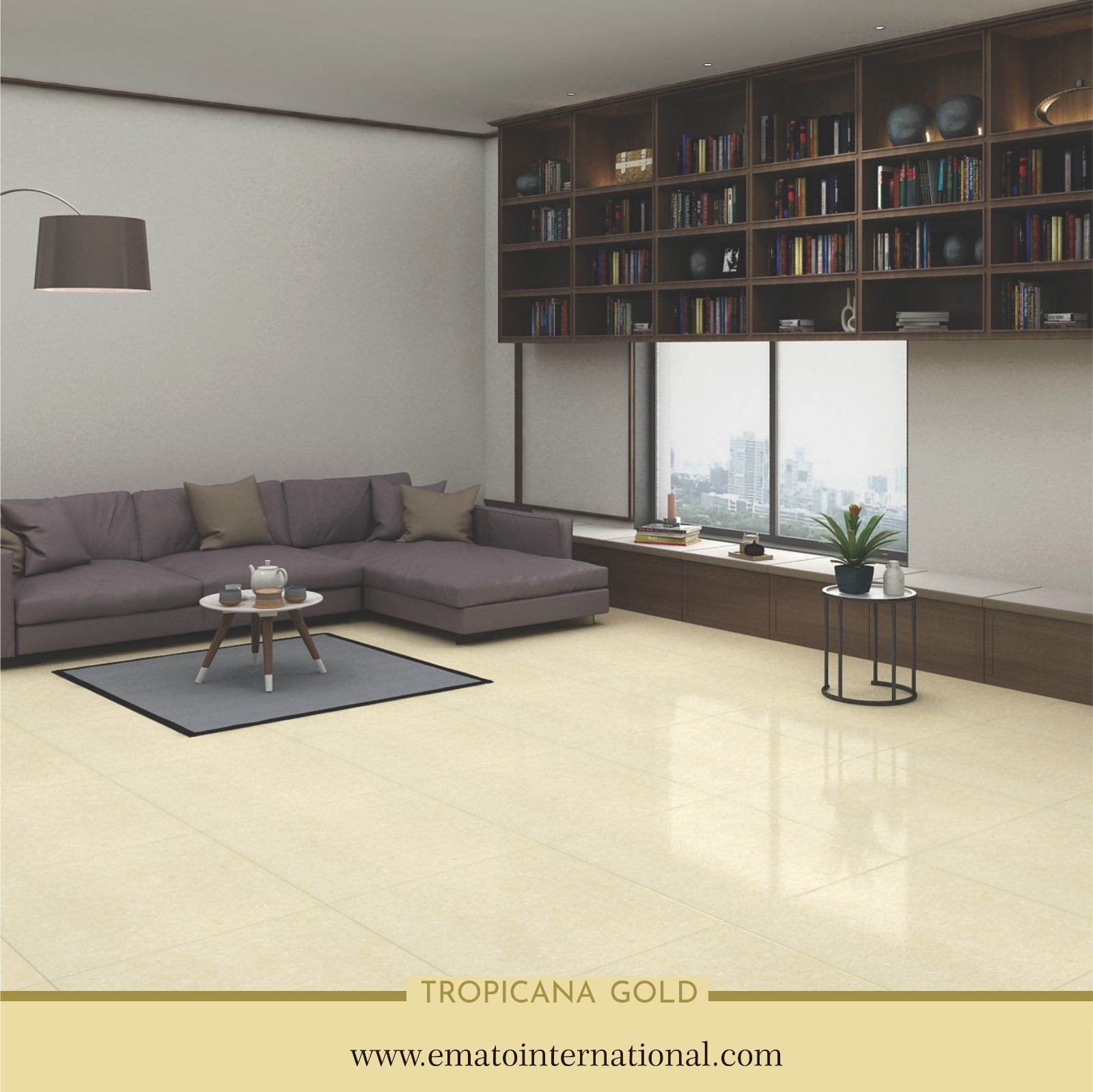 600x600 Double Charge Tiles - 2-layer Pigment Fusion, 8-9 Mm Thickness | Stain & Scratch-resistant, Polished Finish, Heavy-duty Floor Tiles
