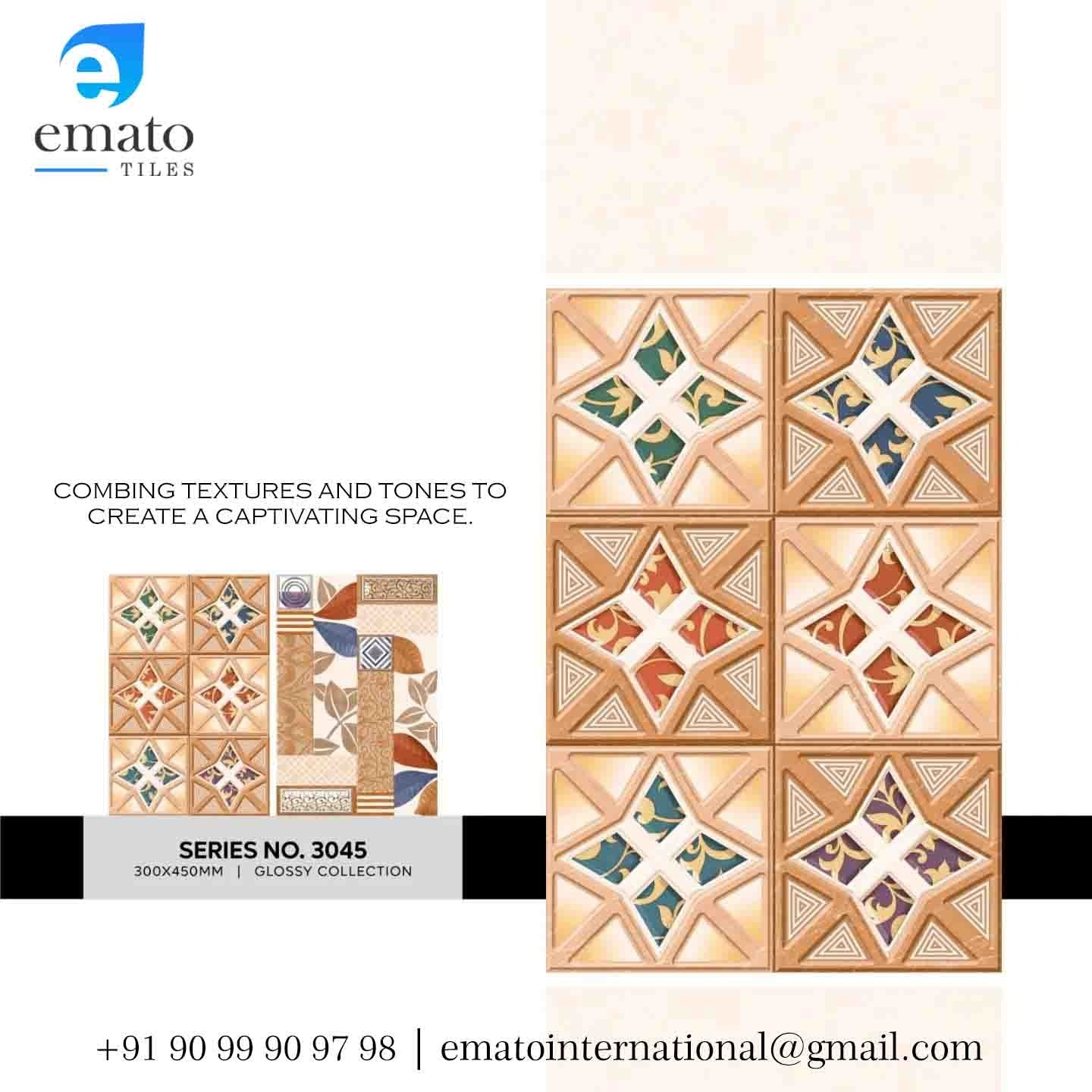 12x18 Wall Tiles - 100% Waterproof, Glossy & Matte Finish | Available In All Colors, Ceramic & Vitrified, 4-5mm Thickness