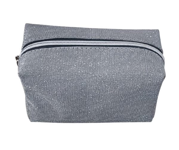 Cosmetic Accessories Pouch - Pu Synthetic, 8x5 Inches | Mini And Portable Travel Makeup Bag With Main Compartment, Side Pouch, And Elastic Belt For Versatile Storage