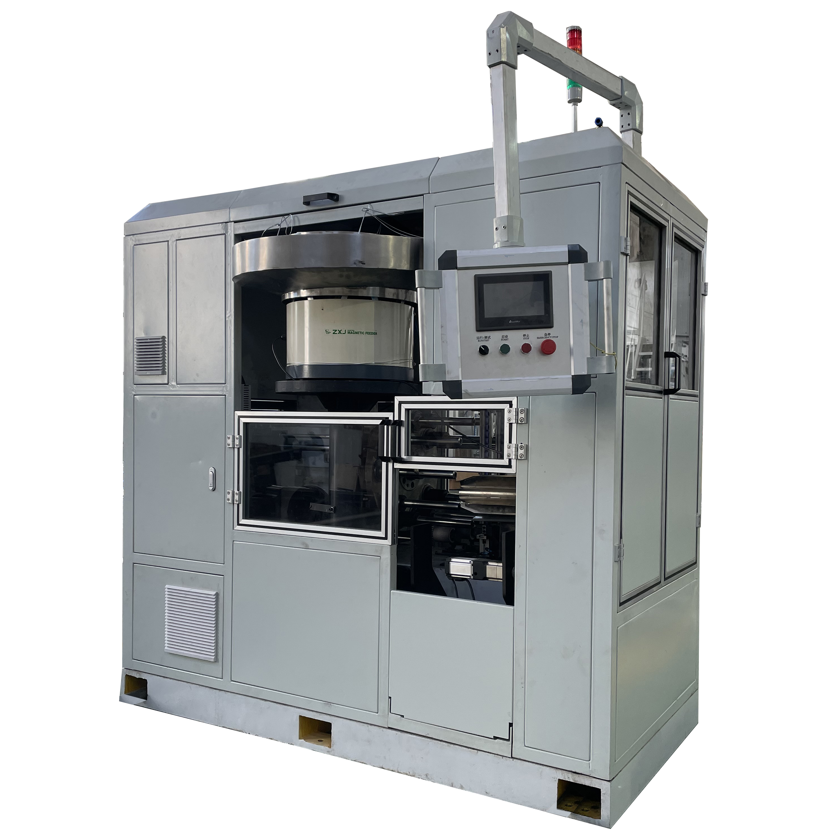 Capping Machine - 2250x2200x2140mm , Automatic Operation With 6600w Power, 90 Pcs/min Capacity, Ivory White Finish, 1 Year Warranty, Ideal For Hair Dye Tubes