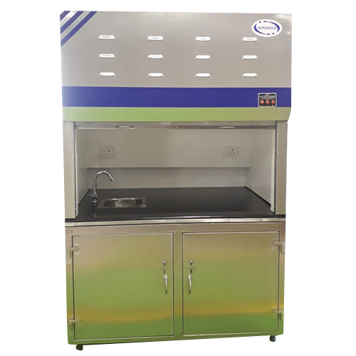 Laboratory Stainless Steel Fume Exhaust Hood - 1200 x 600 x 600 mm, Customized Size Options, 1 HP Power, Satin Finish, 300 kg Weight, Durable Performance with Warranty
