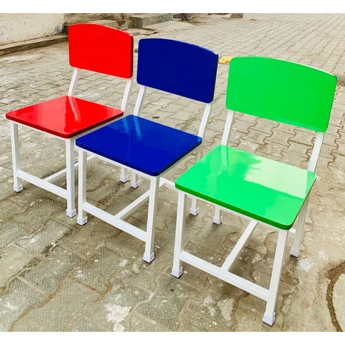 Multicolour Kids School Low Back Chair