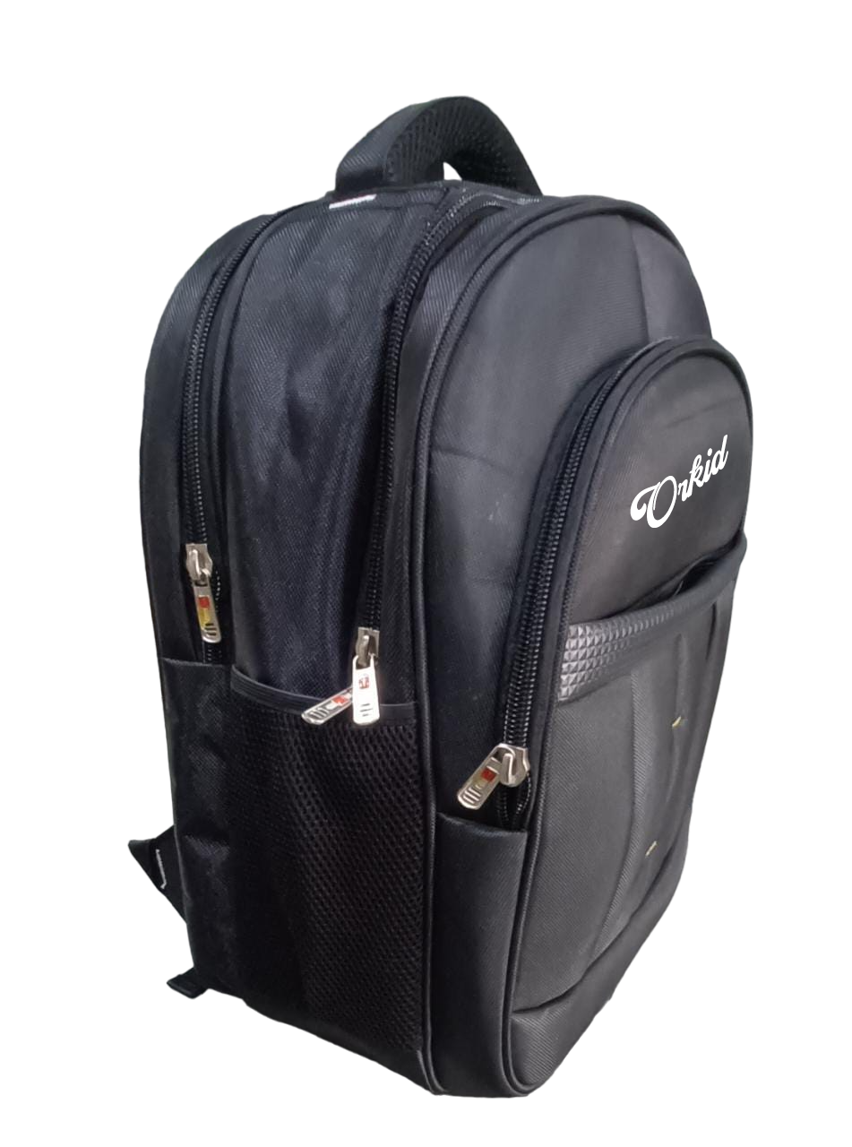 Laptop Backpack - Durable Pvc Material, Customized Design | Four Compartments, Two Side Pockets, Custom Notebook Cradle, Water Resistant, Fits Laptops Up To 19"