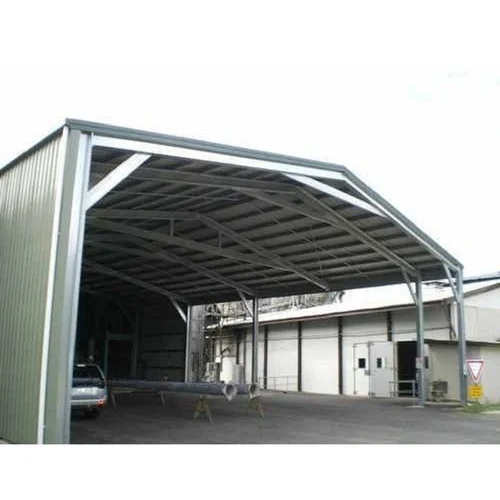 Prefabricated Industrial Shed - Steel Structure with PVC Sliding Windows , Durable Roof and Door for Versatile Industrial Applications
