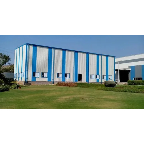Prefabricated Warehouse Shed - Steel Structure, PVC Windows, Sliding Mechanism | Durable Roof, Easy Installation, Weather-Resistant Design