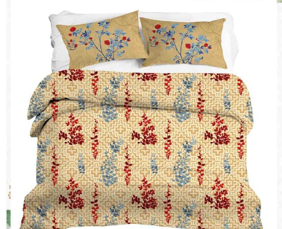 100 % Cotton Bedsheet - Color: Multicolor