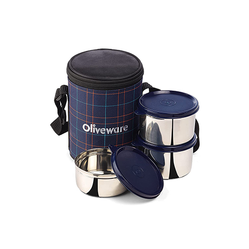 Absolute Lunch Box - Color: Blue Silver