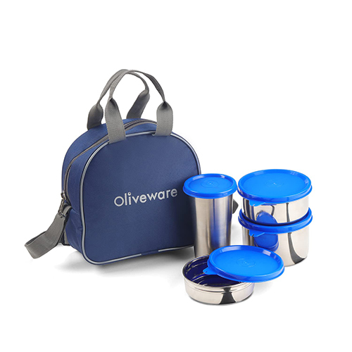 Steelmate Lunch Box - Color: Silver Blue