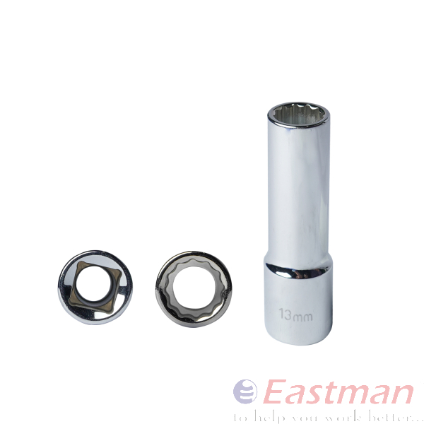 Silver E-2225 1-2 Square Drive Deep Sockets