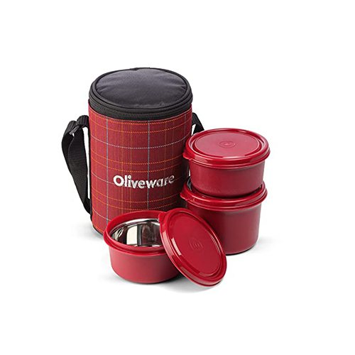 Amber Lunch Box - Color: Silver