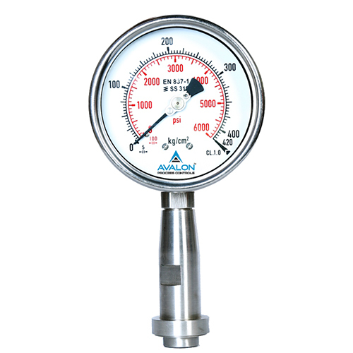 सिल्वर होमोजेनाइज़र प्रेशर गेज