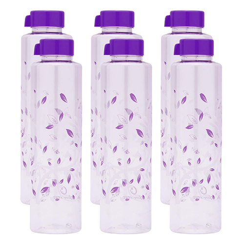 Red Elegant Water Bottle (Set Of 6)