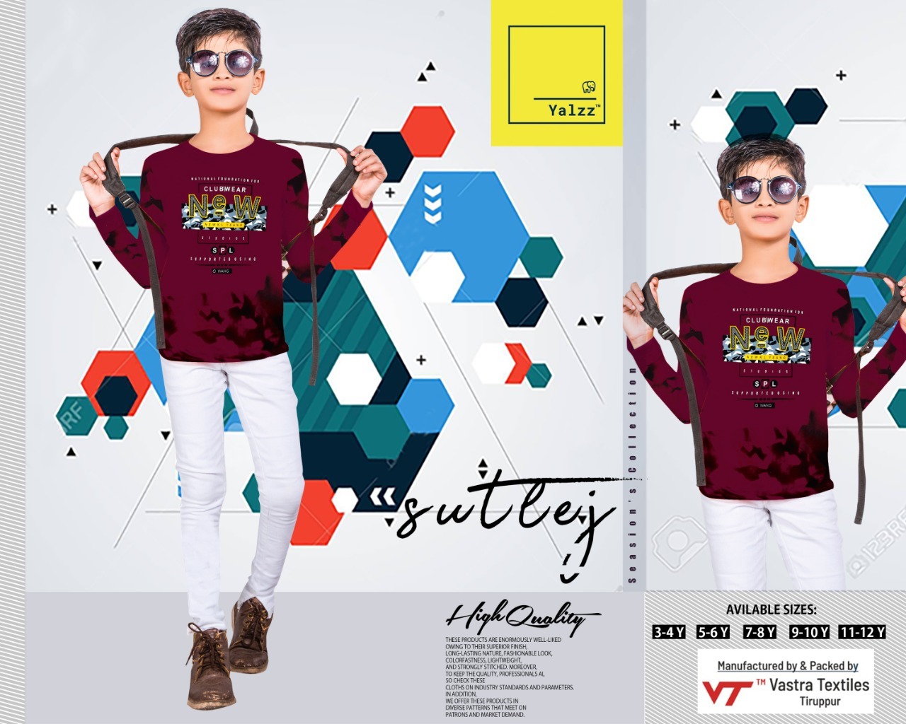 Roger Rnfs - Cotton, Age 2-8 Years | Red O-neck Long Sleeve Shirt With Printed Design For Boys