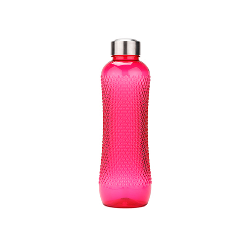 Pink New Honey Comb Water Bottle With Ss Cap
