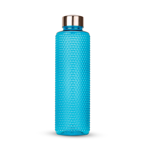 Round Honey Comb Bottle - Color: Blue