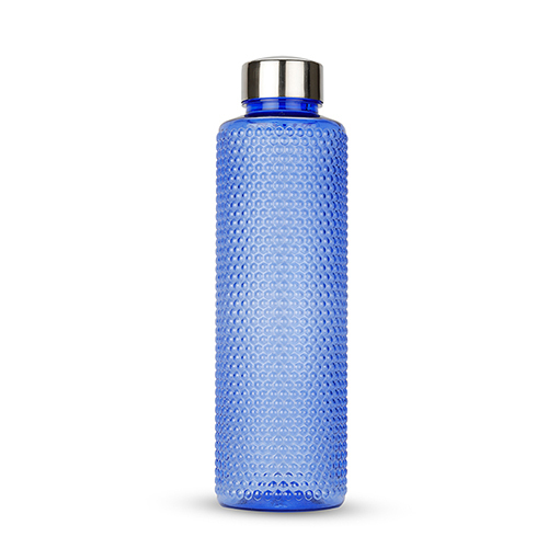 Round Honey Comb Bottle - Color: Blue