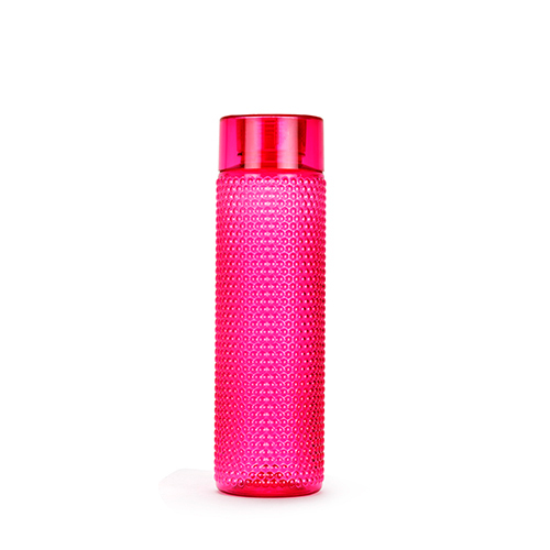 Pink Round Honey Comb Water Bottle