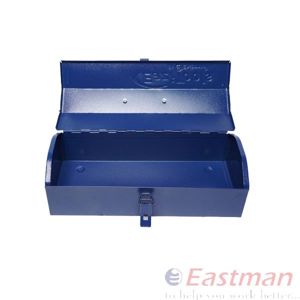 Eastman Plumper Tool Box - Steel Construction, Different Sizes Available, Blue Color, Rectangle Shape
