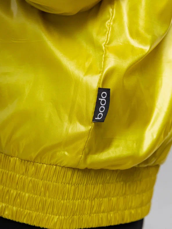 Windbreaker Jacket 34-54 - 100% Polyester & 100% Cotton Lining, Yellow | Water Resistant, Windproof, Lightweight, Zipper Closure, Comfortable Fit