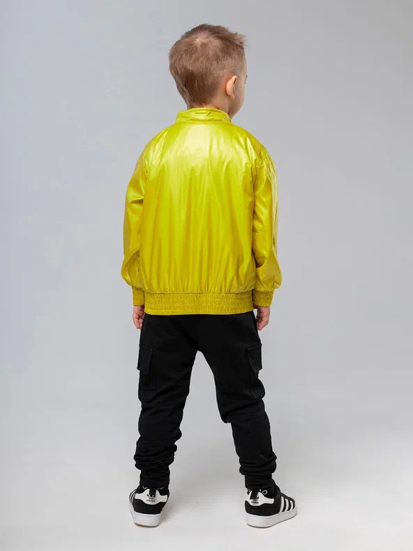 Windbreaker Jacket 34-54 - 100% Polyester & 100% Cotton Lining, Yellow | Water Resistant, Windproof, Lightweight, Zipper Closure, Comfortable Fit