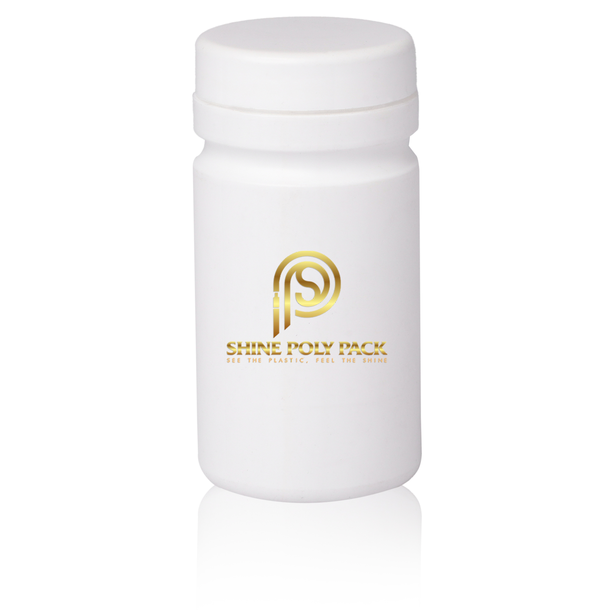 Hdpe Volpo Jar - 100 To 300 Ml Capacity, Round Shape, Any Color | Versatile Plastic Container For Pharmaceuticals, Screw Cap Sealing