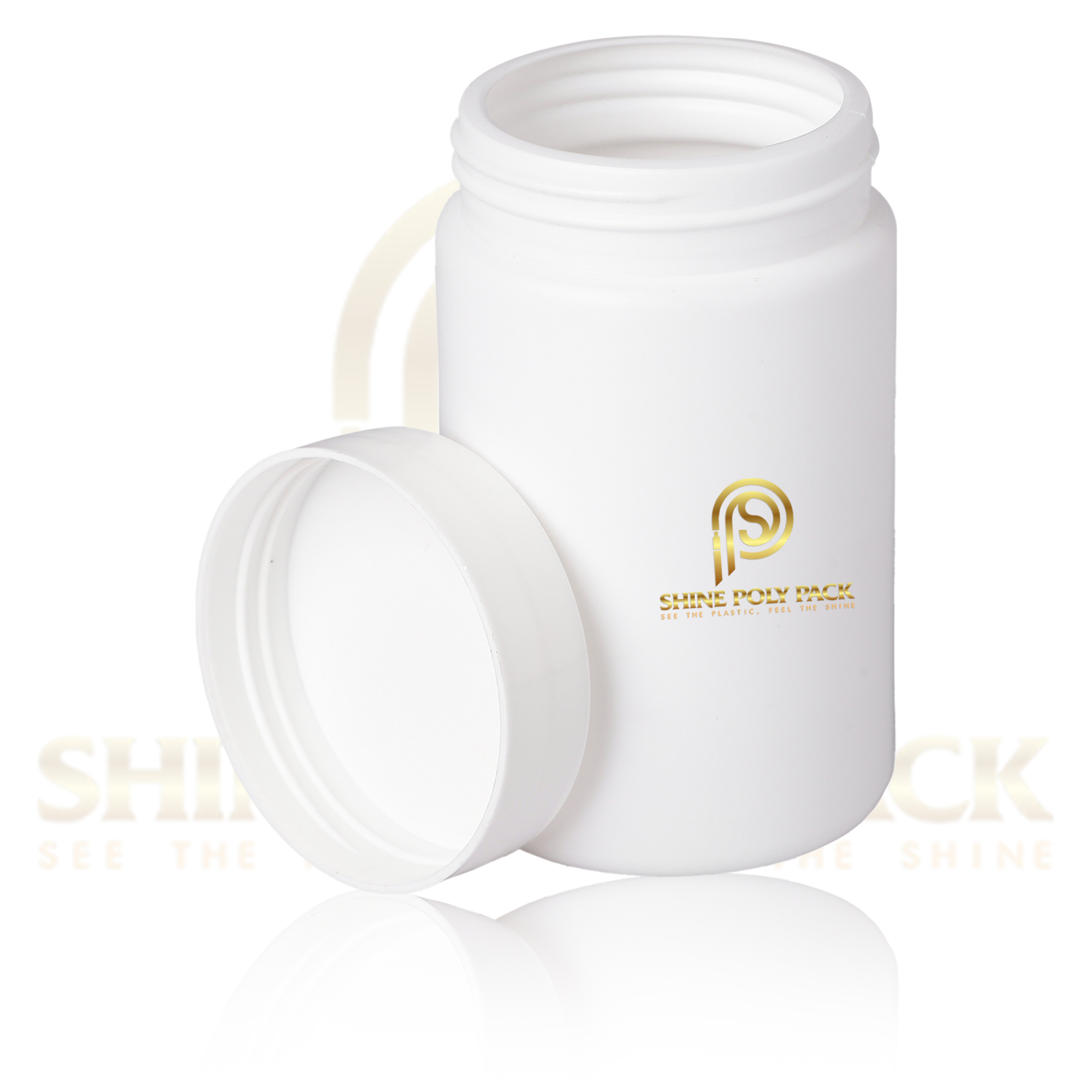 Hdpe Volpo Jar - 100 To 300 Ml Capacity, Round Shape, Any Color | Versatile Plastic Container For Pharmaceuticals, Screw Cap Sealing