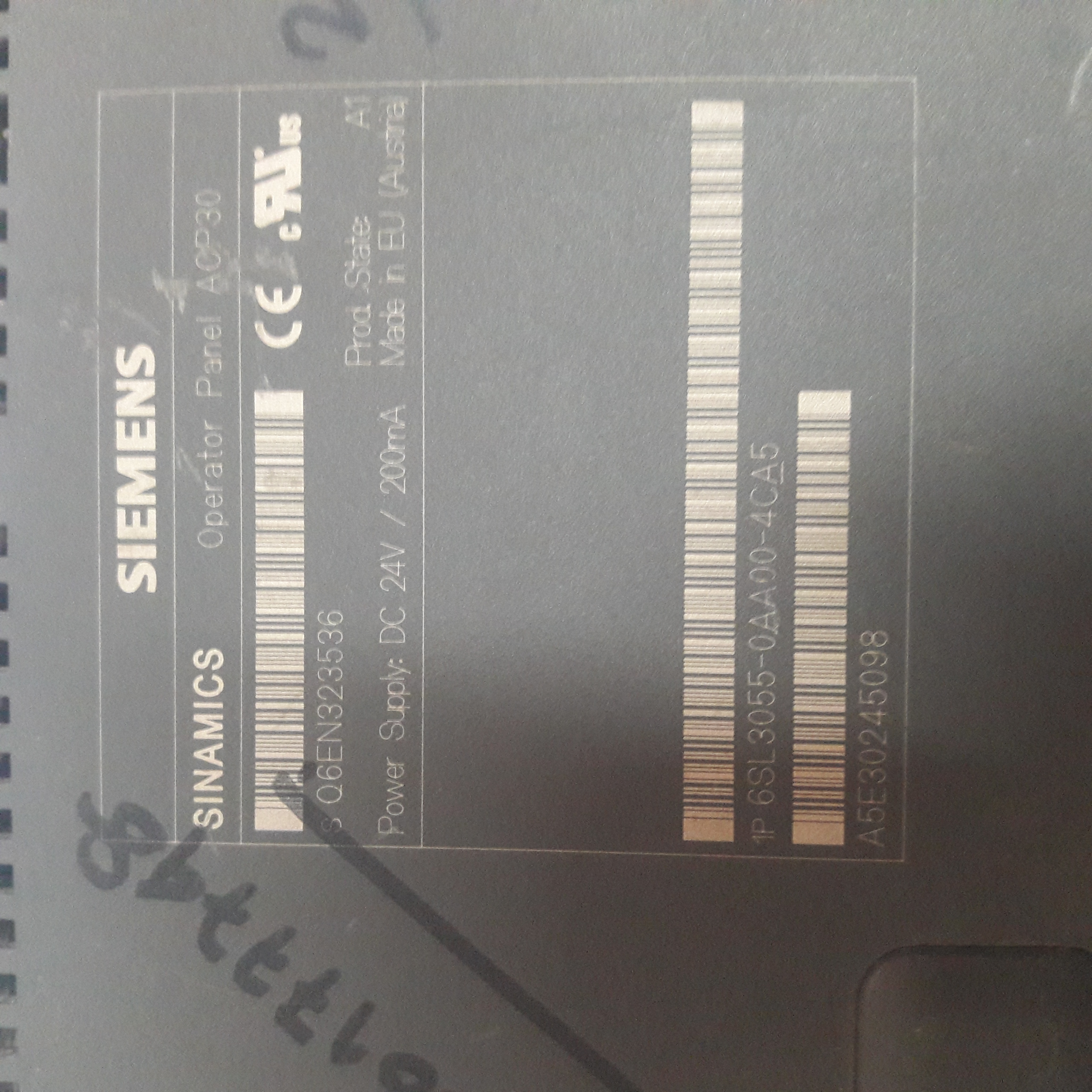 Siemens 6sen323536-0aa00-4ca5 Hmi