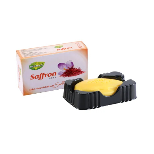 Herbal Saffron Bathing Soap 100gm - Color: Yellow