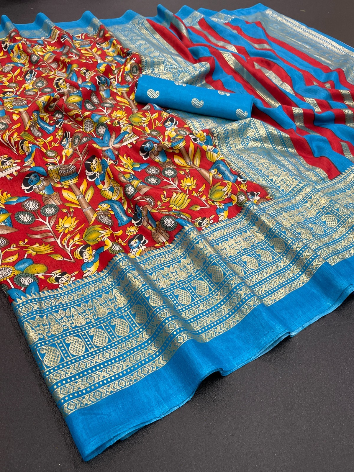 Soft Silk Perinted Sarees