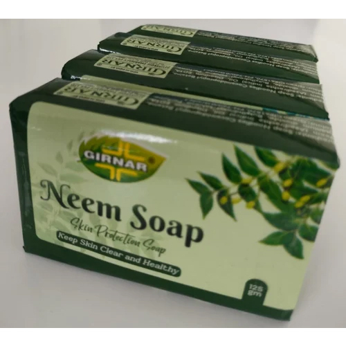 Neem Soap 500gm Pack Of 4 Pieces Of 125gm - Color: Green