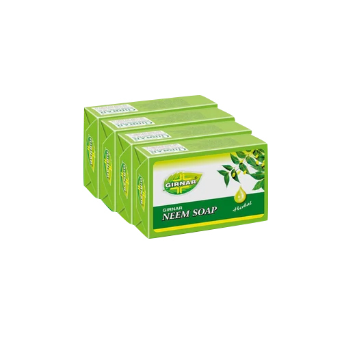 Neem Soap 500gm Pack Of 4 Pieces Of 125gm - Color: Green