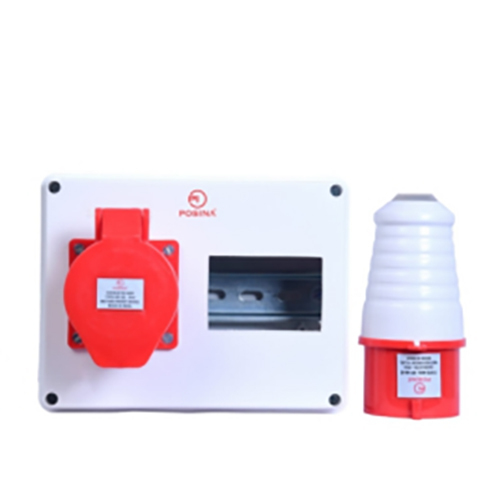 सफेद और लाल 32amp प्लग और सॉकेट -1 नग