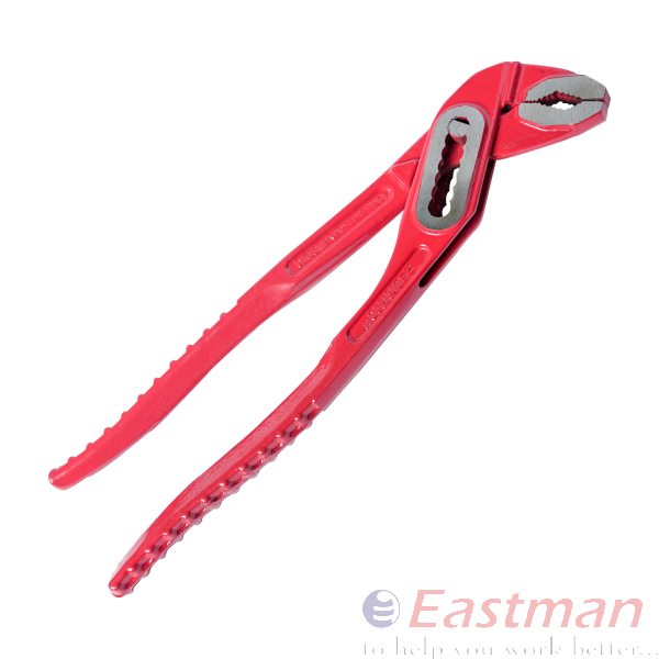 E-2030a Water Pump Plier - Selected Alloy Steel, 10/250mm , Ergonomic Pink Handles, Self-locking Grips, Precision Machined Jaws, Quick Button Adjustment
