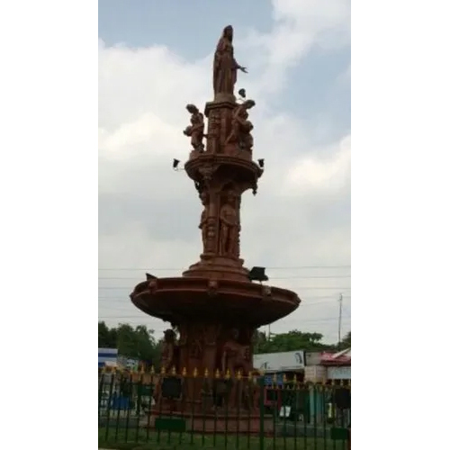 ब्राउन आउटडोर एफआरपी फाउंटेन