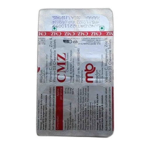 Vitamin C Magnesium Zinc And Vitamin D3 Chewable Tablets General Medicines