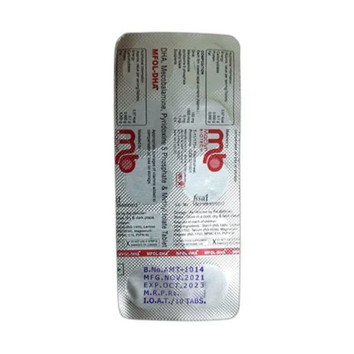 Dha Mecobalamin Pyridoxine 5 Phosphate And Methyl Folate Tablets - Dietary Supplement For Optimal Adult Health | Room Temperature Storage, High-quality Ingredients, Supports Cognitive Function And Cell Growth