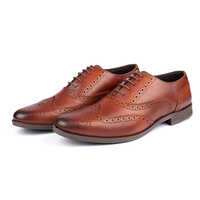 साबर लेदर मेन्स ब्राउन ब्रोग शूज़