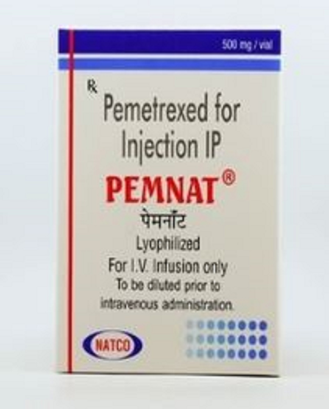 Pemnat - Pemetrexed Injection 100mg & 500mg | Prescription Drug In Vial Pack Of 1