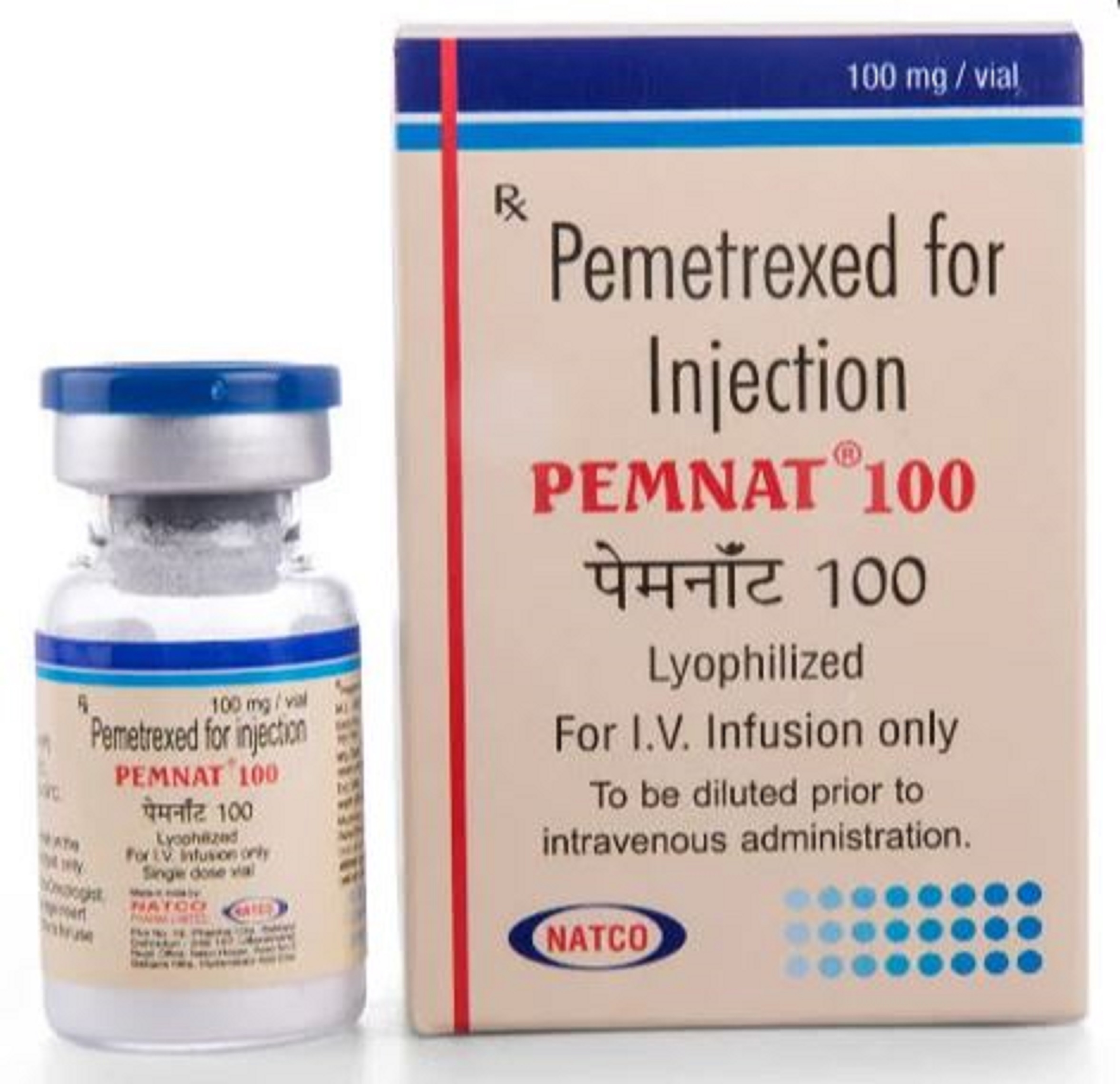 Pemnat - Pemetrexed Injection 100mg & 500mg | Prescription Drug In Vial Pack Of 1