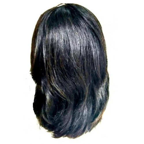 Black Synthetic Hair Wig With Front Flicks