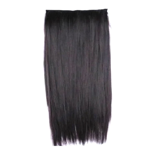 Remy Hair Extensions With Clips - 100% Human Hair, Dark Brown, Straight Texture | Effortless Length, Volume, Secure Attachment, Versatile Styling