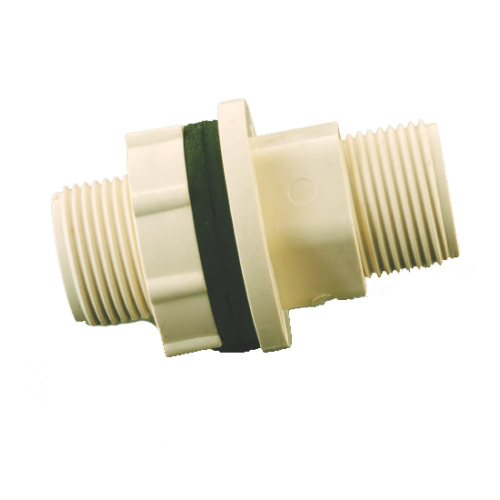 Thread Tank Nipple - Cpvc Material, High Working Pressure, Off-white Color, Round Shape, Warranty Included