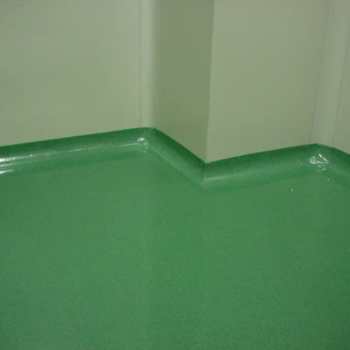 Epoxy Coving Services - Epoxy Resin, Glossy Finish, Green Color, Durable Protection | Seamless Floor-wall Transitions, Hygienic & Easy Maintenance