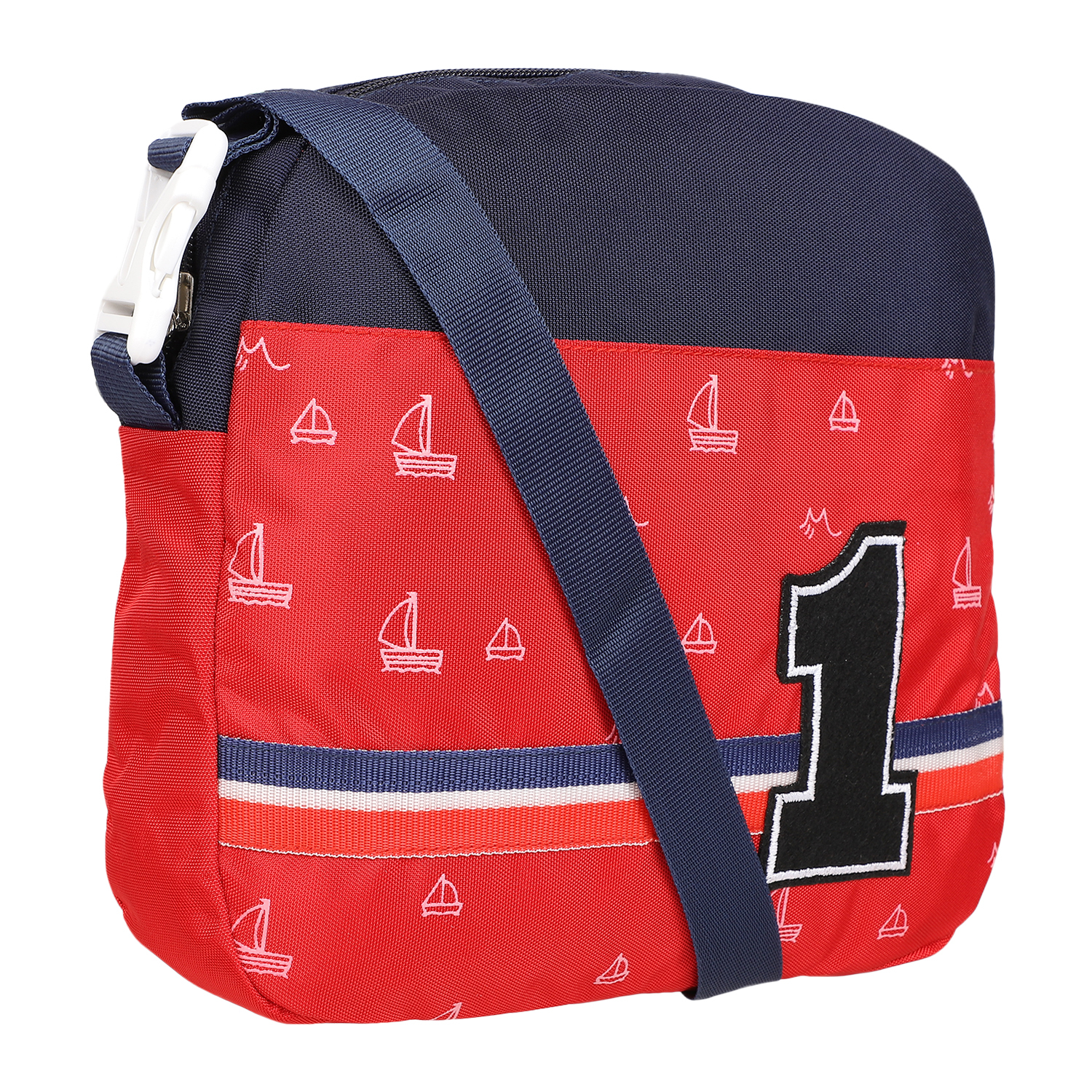 Ship Bags - Pu Synthetic Material, Red Color Design With Handles, Zip And Closure Features, Customized Option Available
